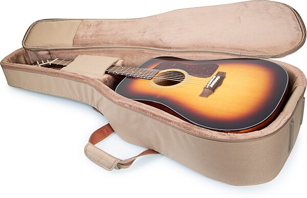 Levy's 200 Series Deluxe Dreadnought Acoustic Guitar Gig Bag, Tan, Main
