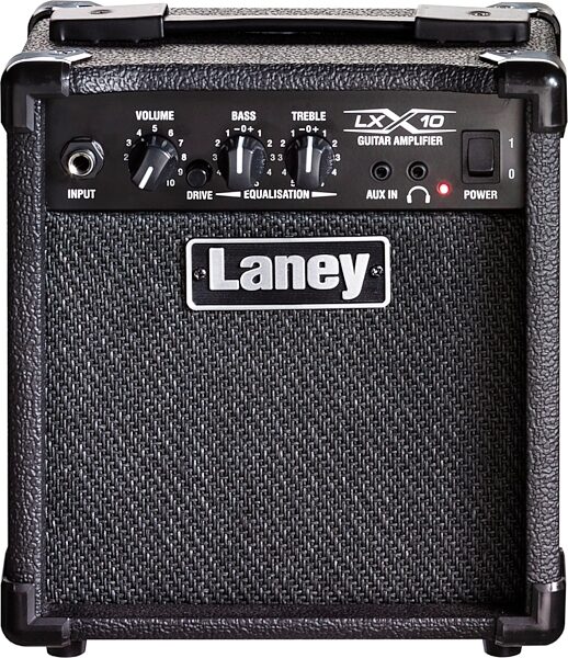 Laney LX10 Guitar Combo Amplifier (10 Watts, 1x5"), Black, Action Position Back