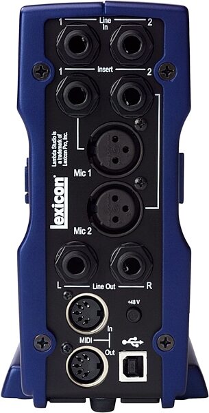 Lexicon Lambda USB Audio and MIDI Interface, Rear