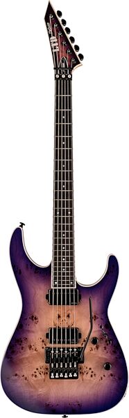 ESP LTD M1000 Electric Guitar, Purple Natural Burst, Action Position Back
