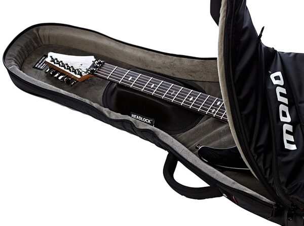 Mono Vertigo Electric Guitar Case, Jet Black, Black Headstock