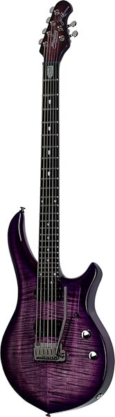 Sterling by Music Man Majesty X DiMarzio Electric Guitar (with Gig Bag), Purple, Action Position Back