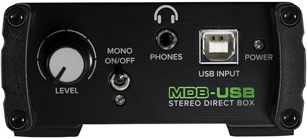 Mackie MDB-USB Bus Powered Stereo USB to Direct Box, New, View