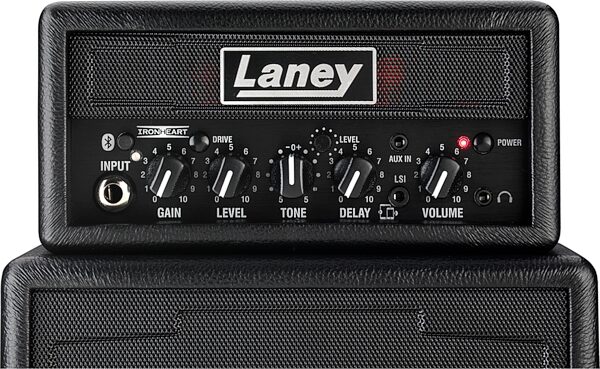 Laney Ministack-B-Iron Ironheart Battery-Powered Guitar Amp + Bluetooth Speaker, New, Action Position Back