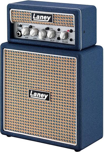 Laney Ministack-B-Lion Lionheart Battery-Powered Guitar Amp + Bluetooth Speaker, New, Angled Side