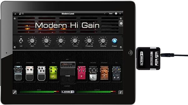 Line 6 Mobile In iOS Audio Interface for iPhone and iPad, In Use with iPad