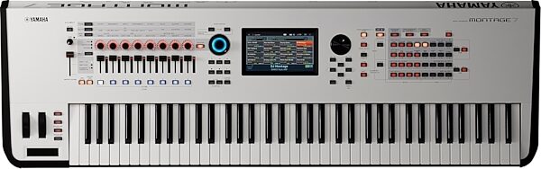 Yamaha Montage 7 Keyboard Synthesizer, 76-Key, White, Action Position Back