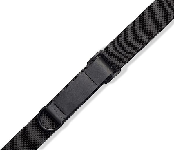 Levy's Right Height Cotton Guitar Strap, Black, MRHC-BLK, Detail Side