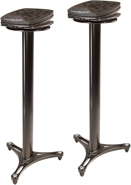 Ultimate Support MS-100B Studio Monitor Stands, Black, Pair, Main