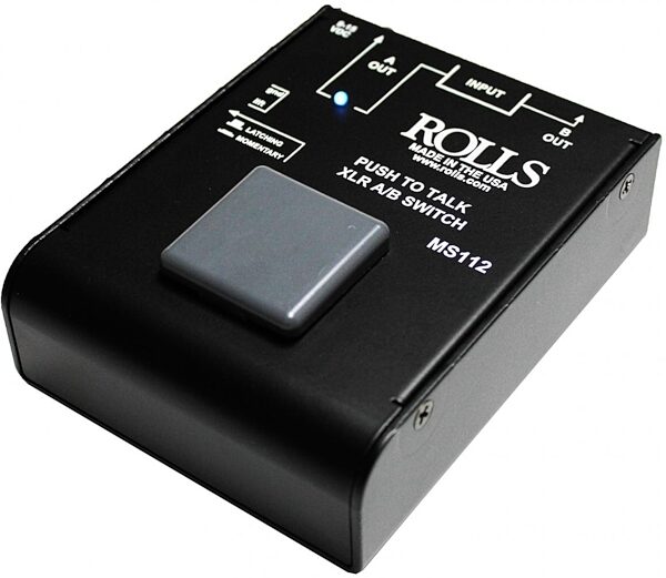 Rolls MS112 Push to Talk XLR A-B Switch, New, Main