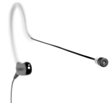 Shure MX153B/O-TQG Omnidirectional Earset Headworn Microphone Black 