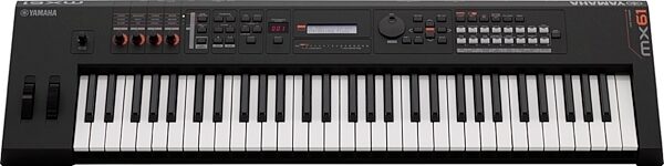 Yamaha MX61 v2 Keyboard Synthesizer, 61-Key, Black, Black Front