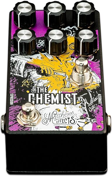 Matthews Effects Chemist V2 Modulation Pedal, New, Angled Front