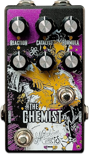 Matthews Effects Chemist V2 Modulation Pedal, New, Angled Front