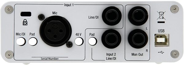 Digidesign Mbox 2 Mini USB Audio Interface (Macintosh and Windows), Rear