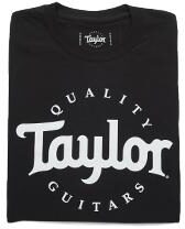 Taylor Mens Basic Logo T-Shirt, Black/White, Large, Main