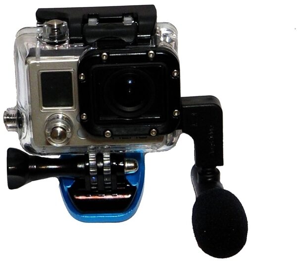 AmpRidge MightyMic G GoPro Shotgun Condenser Microphone, Blemished, In Use 3