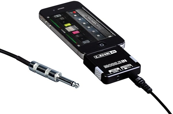 Line 6 Mobile In iOS Audio Interface for iPhone and iPad, In Use with iPhone