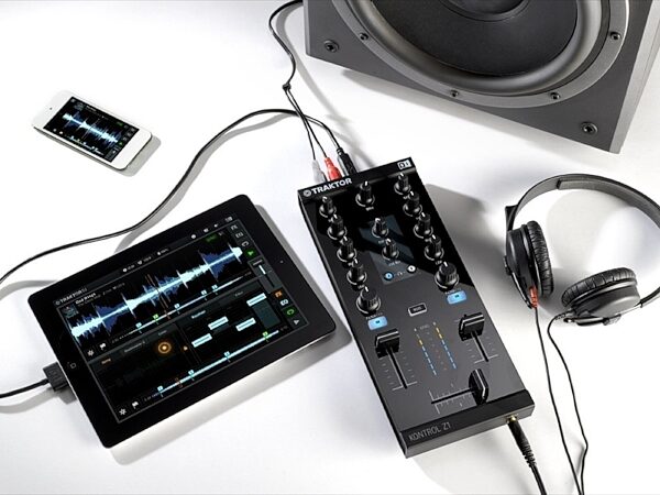 Native Instruments Traktor Kontrol Z1 DJ Mixing Interface, New, Setup Example