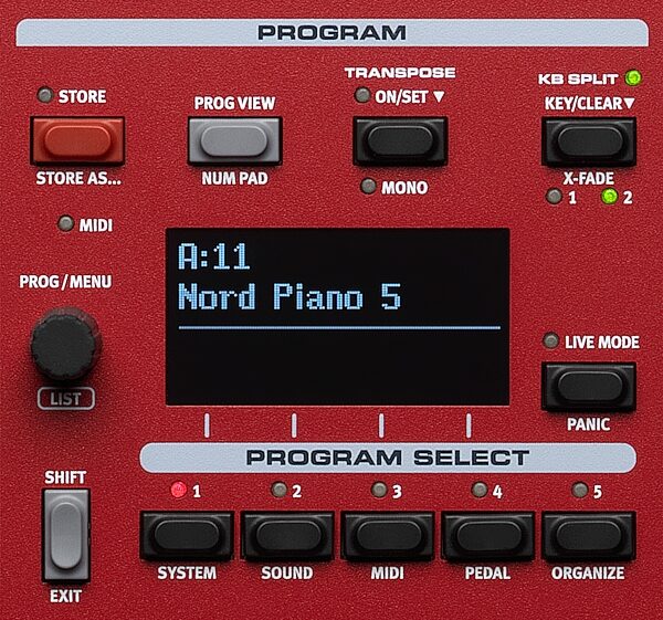 Nord Piano 5 Digital Stage Piano, 73-Key, New, Action Position Back