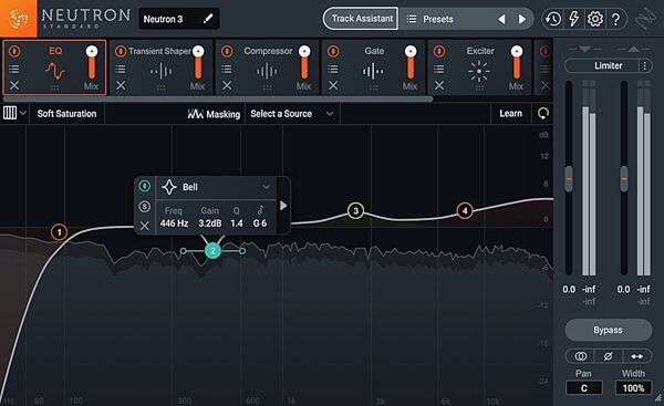 iZotope Neutron 3 Standard Mixing Plug-in Software, Boxed, Screenshot Front