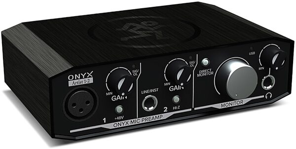Mackie Onyx Artist 1-2 2x2 USB Audio Interface, New, Side2