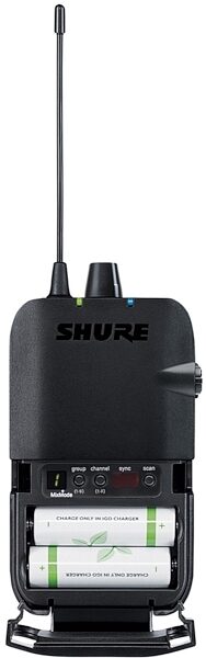 Shure P3R PSM300 Wireless In-Ear Monitor Bodypack Receiver, Band G20 (488.150 - 511.850 MHz) , Front