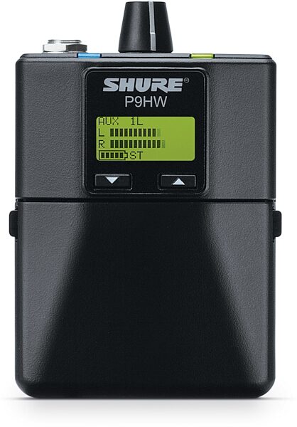Shure P9HW Wired Personal In-Ear Monitor Bodypack, New, Detail Front