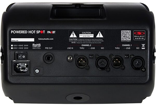 Galaxy Audio PA6BT Powered Hot Spot Monitor, New, Alt
