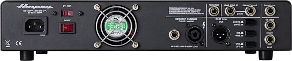 Ampeg Portaflex PF-800 Bass Amplifier Head (800 Watts), Blemished, Action Position Back