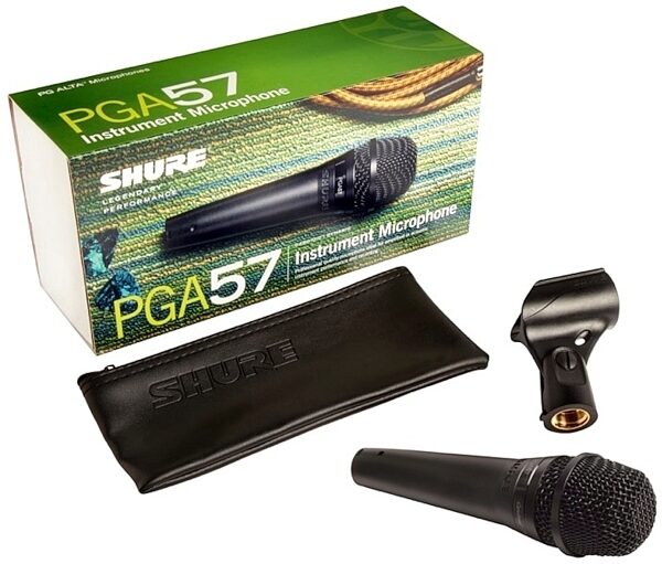 Shure PGA57 Dynamic Instrument Microphone, PGA57-LC, Package