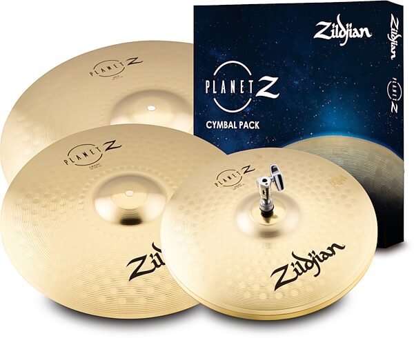 Zildjian Planet Z 4 Piece Cymbal Pack, New, Action Position Back