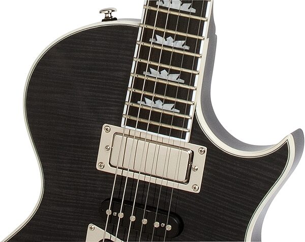 Epiphone Nighthawk Custom Reissue Electric Guitar, Transparent Black - Upper Bout