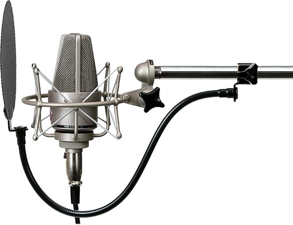 Stedman Proscreen PS101 Metal Microphone Pop Filter with Gooseneck, New, Action Position Side