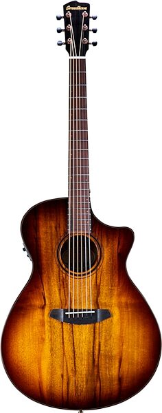 Breedlove ECO Pursuit Exotic S Concerto CE Acoustic-Electric Guitar, Tiger's Eye, Action Position Back