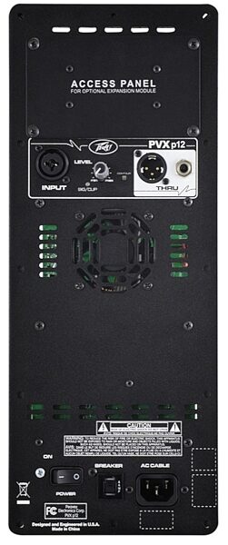 Peavey PVXp 12 2-Way Powered Speaker (800 Watts, 1x12"), Back