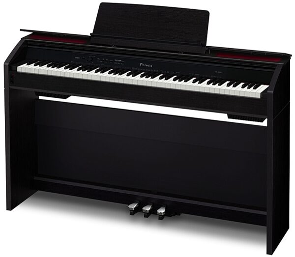 Casio PX-850 Privia Digital Piano, Left Open