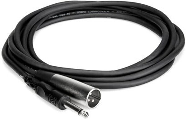 Hosa Male TS 1/4" to XLR Male Unbalanced Interconnect Cable, 3', PXM-103, Action Position Back
