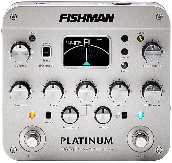 Fishman Platinum Pro EQ Analog Preamp Pedal, New, Main