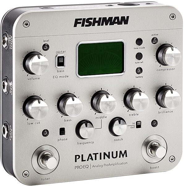 Fishman Platinum Pro EQ Analog Preamp Pedal, New, Right