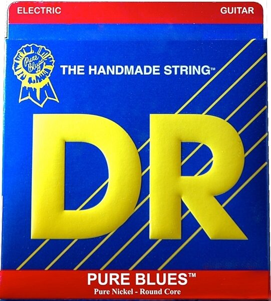 DR Strings Pure Blues Nickel Electric Guitar Strings, 10-46, PHR-10, Medium, Main