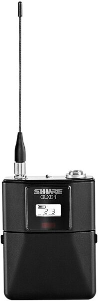 Shure QLXD14 Instrument Wireless System with QLXD1 Bodypack and QLXD4 Receiver, Band V50 (174 - 216 MHz), Pack
