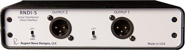 Rupert Neve Designs RNDI-S Stereo Active Transformer DI Box, New, Main Back