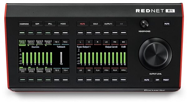 Focusrite RedNet R1 Desktop Remote Controller, New, Action Position Front