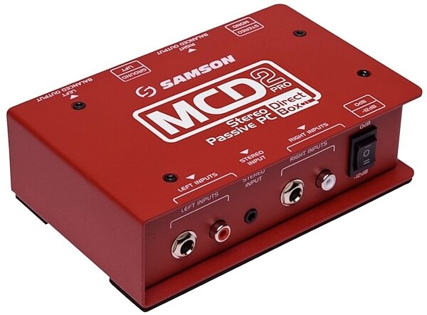 Samson MCD2 Pro Stereo Passive PC Direct Box, New, Main
