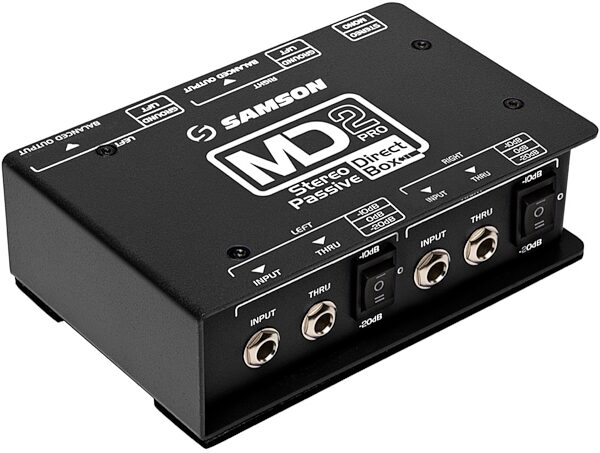 Samson MD2 Pro Stereo Passive Direct Box, New, Main