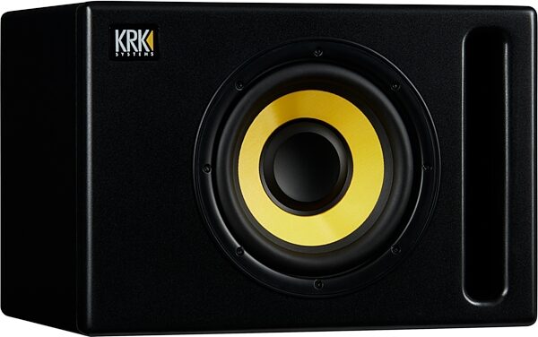 KRK S8.4 Powered Studio Subwoofer (109 Watts), 8 Inch, Detail Side