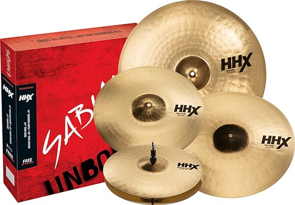 Sabian HHX Thin Performance Cymbal Pack, New, Action Position Back