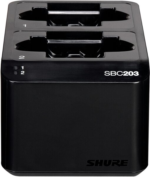 Shure SBC203 Dual Docking Battery Charger for SB903/SLX-D Wireless Systems, New, Main