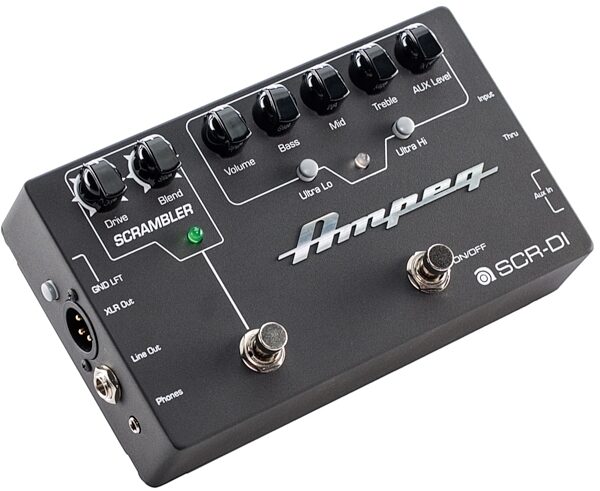 Ampeg SCR-DI Bass DI Direct Box with Scrambler Overdrive, New, Right